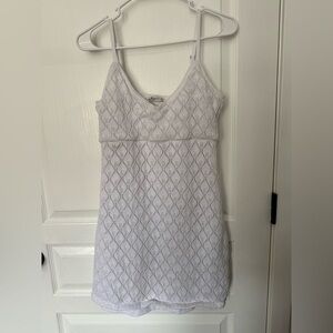 Hollister White Lace Slip Dress